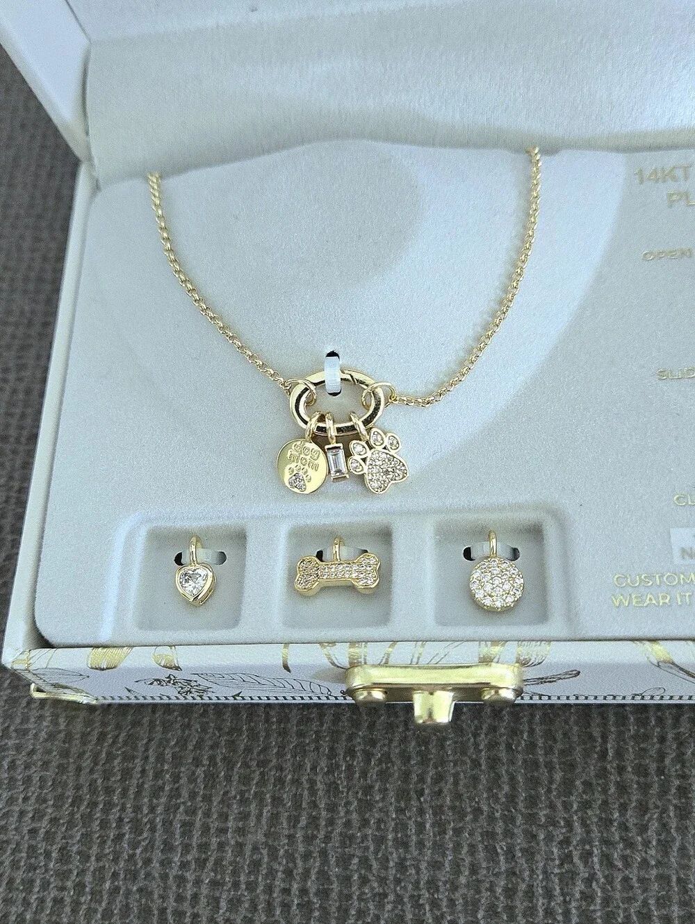 Charm Bar Interchangeable Dog🐕 Mom Charms Necklace - NIB - Picture 2 of 16